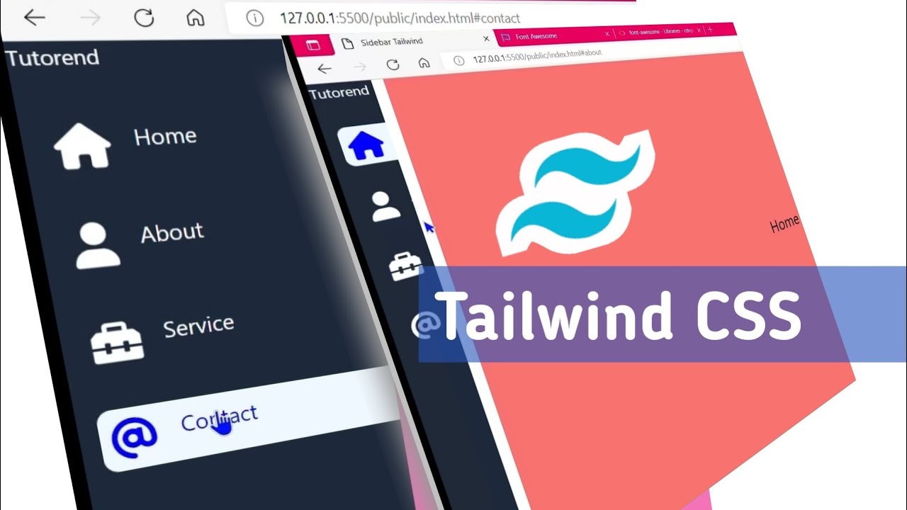 Tailwind Sidebar Navigation Menu