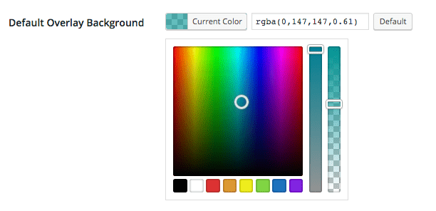 Add an Alpha RGBa Color Picker to a WordPress Plugin Input Field