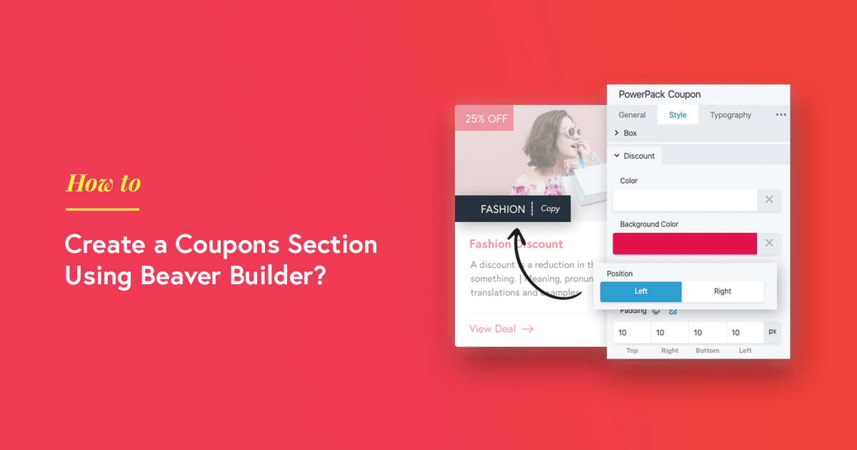 How to Create a Coupons Section Using Beaver Builder? PowerPack