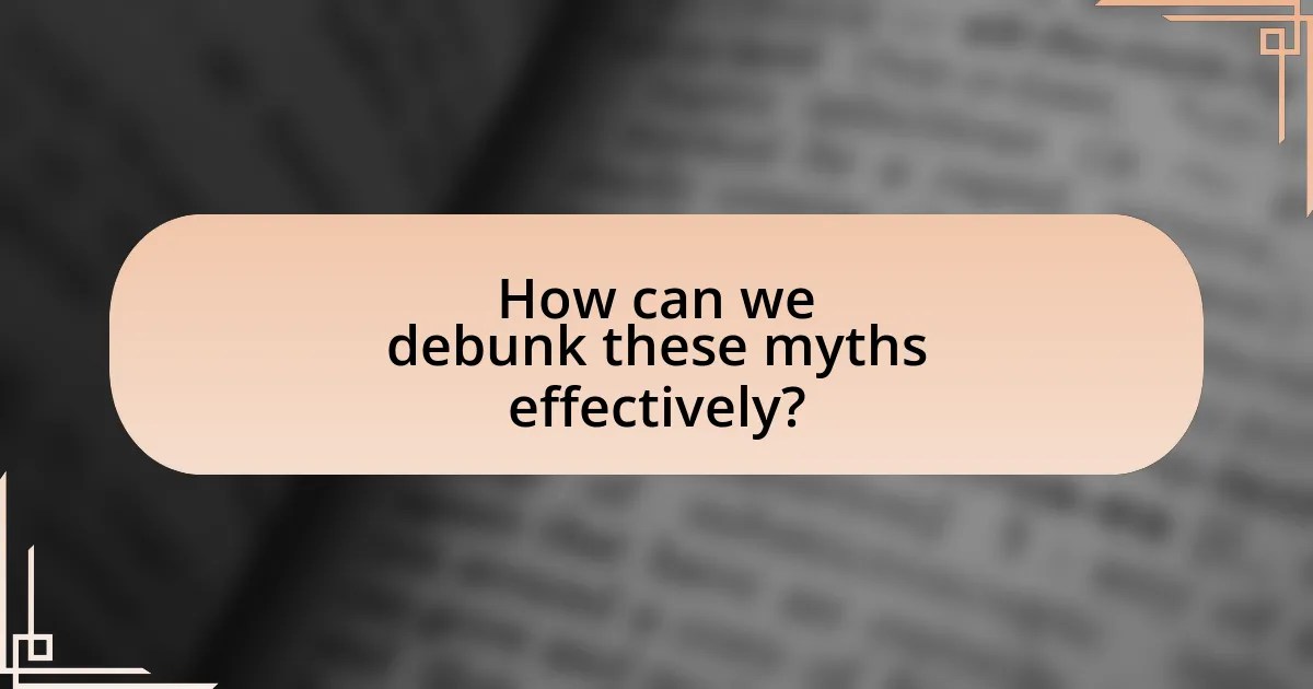 Myths and Facts About Blood Donation Debunking Common Misconceptions