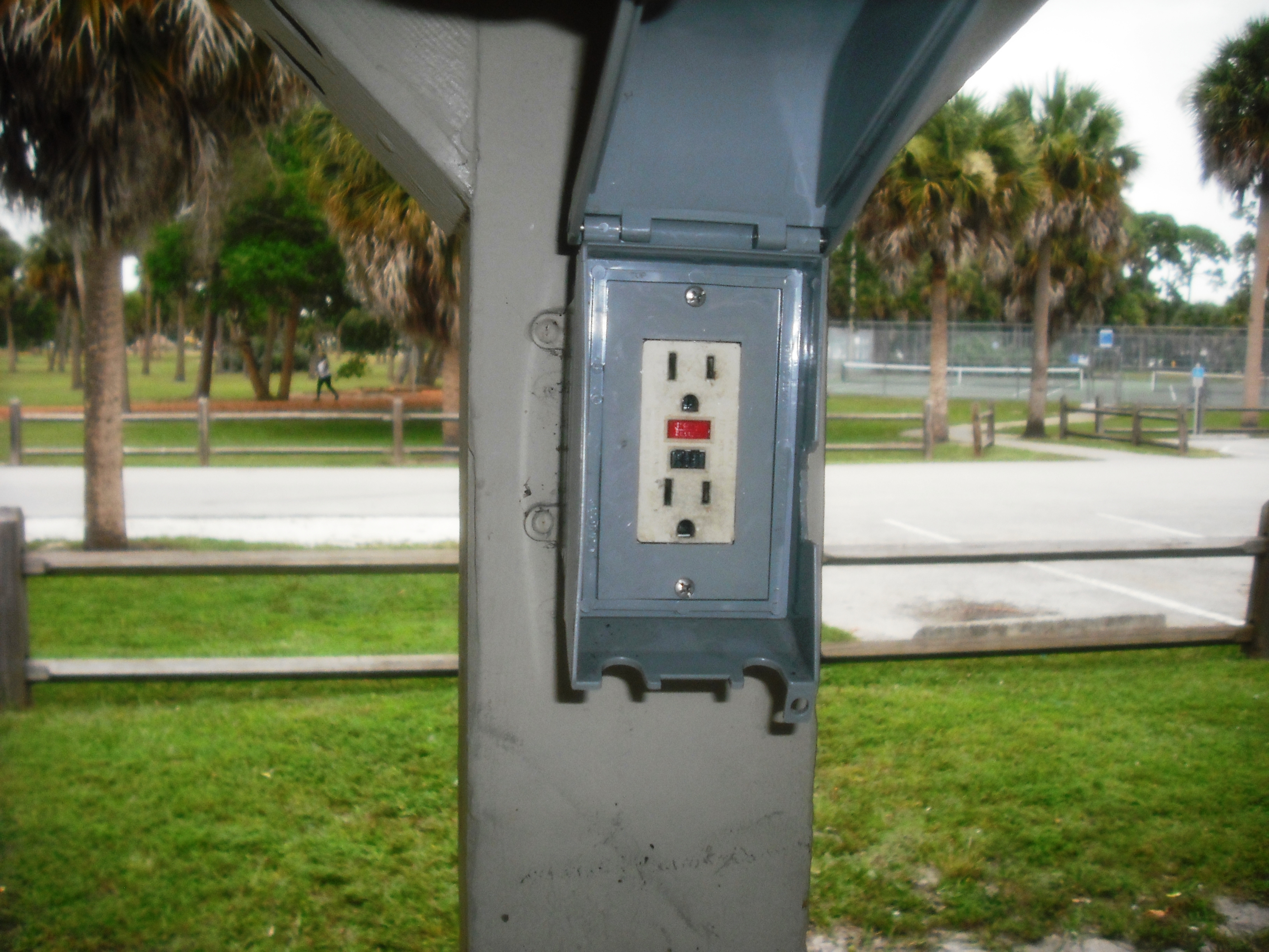 Electrical Outlet at Haverhill Park West Palm Beach Parks