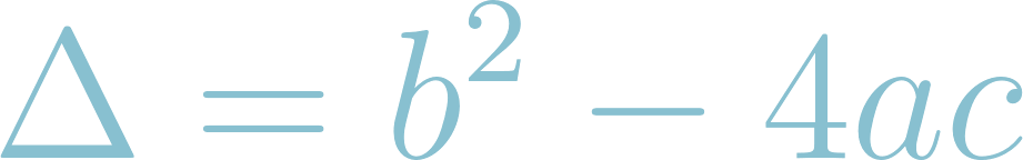 Calculate Discriminant Quadratic Equation by formula uses an online