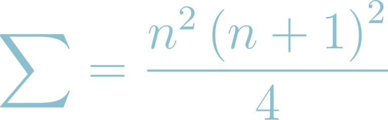 Calculate Sum of Consecutive Cubes by formula uses an online calculator