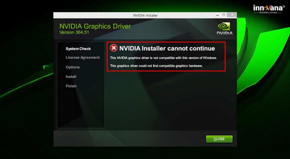 How to Fix "NVidia Graphics Driver Is Not Compatible With This Version
