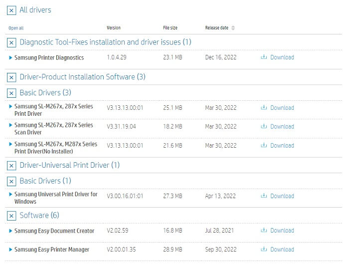Samsung Xpress M2876ND Driver Download and Update