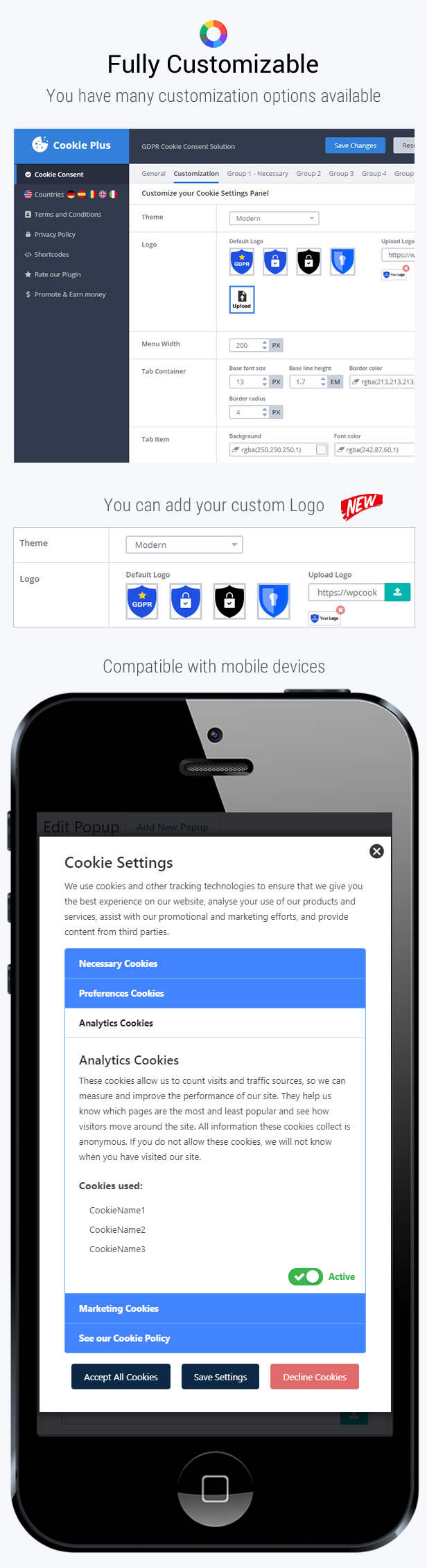 Cookie Plus - GDPR Cookie Consent Solution for WordPress. Master Popups Addon - 11