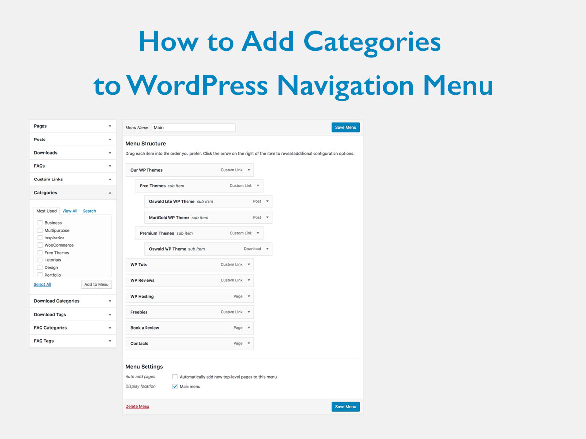 How to Add Categories to WordPress Navigation Menu WP Daddy
