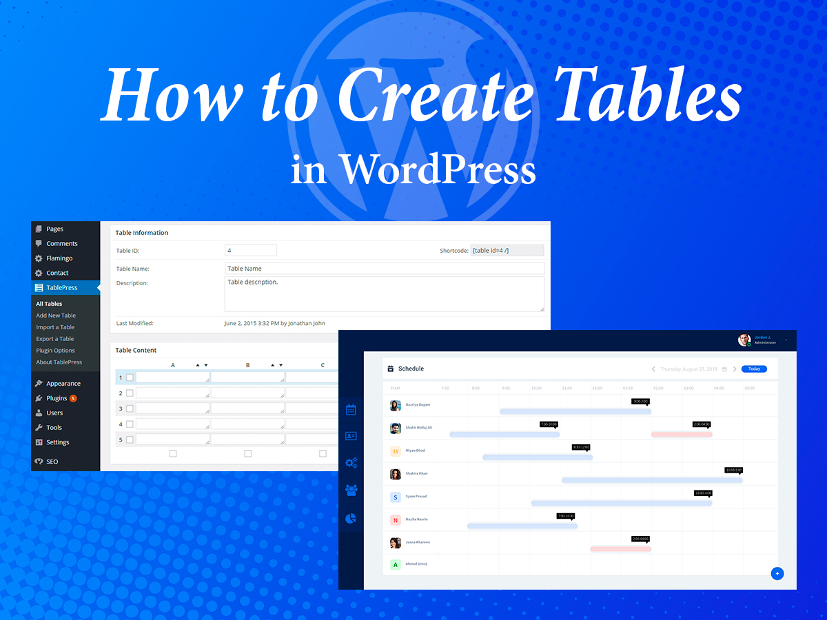 How to Create Tables in WordPress Easy Guide WP Daddy