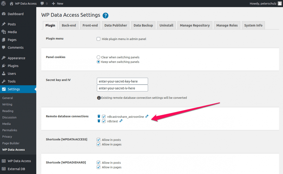 MySQL MariaDB WP Data Access