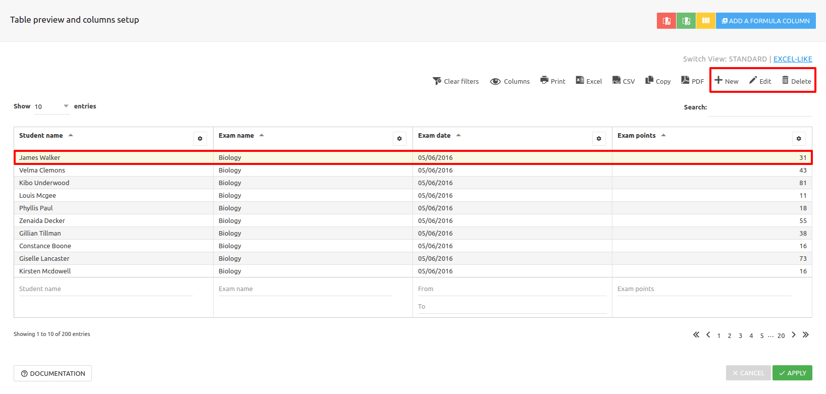Creating editable tables wpDataTables Tables and Charts WordPress