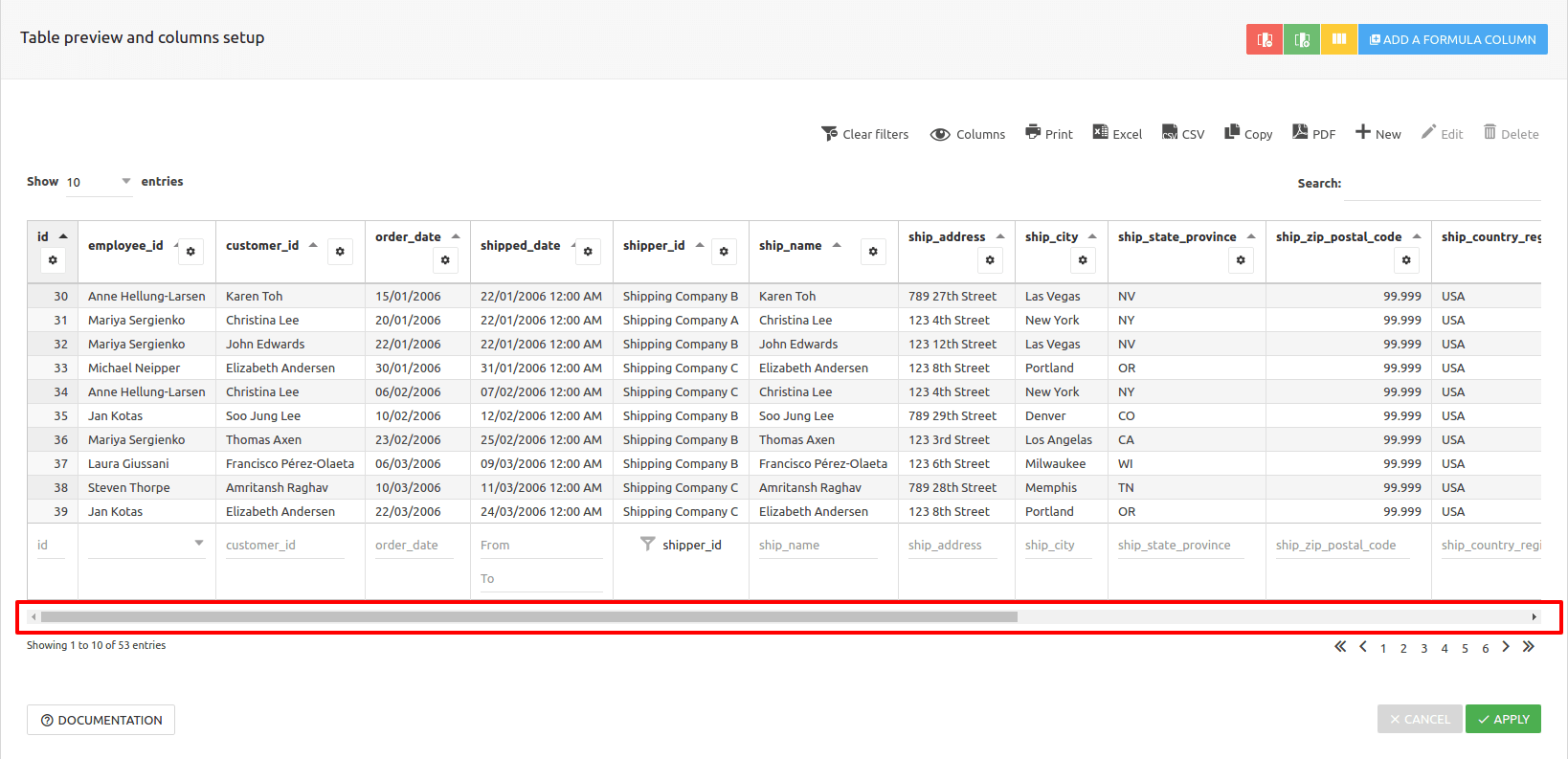Scrollable wpDataTables Tables and Charts WordPress Plugin