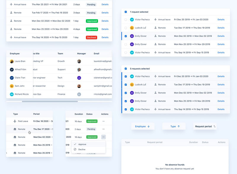 Data Table UI Design Examples To Use As Inspiration