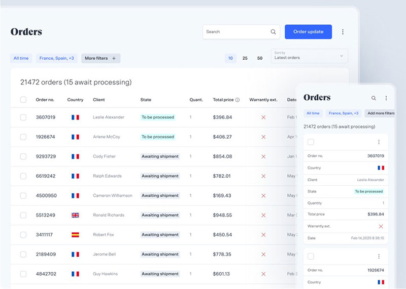 Data Table UI Design Examples To Use As Inspiration
