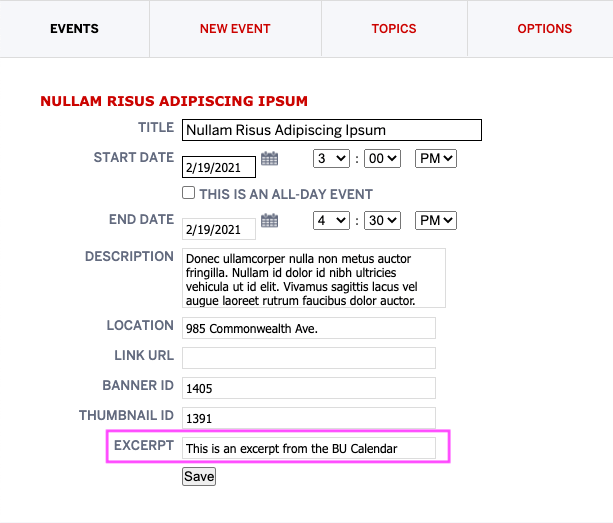 Calendar Research Companion Theme Documentation