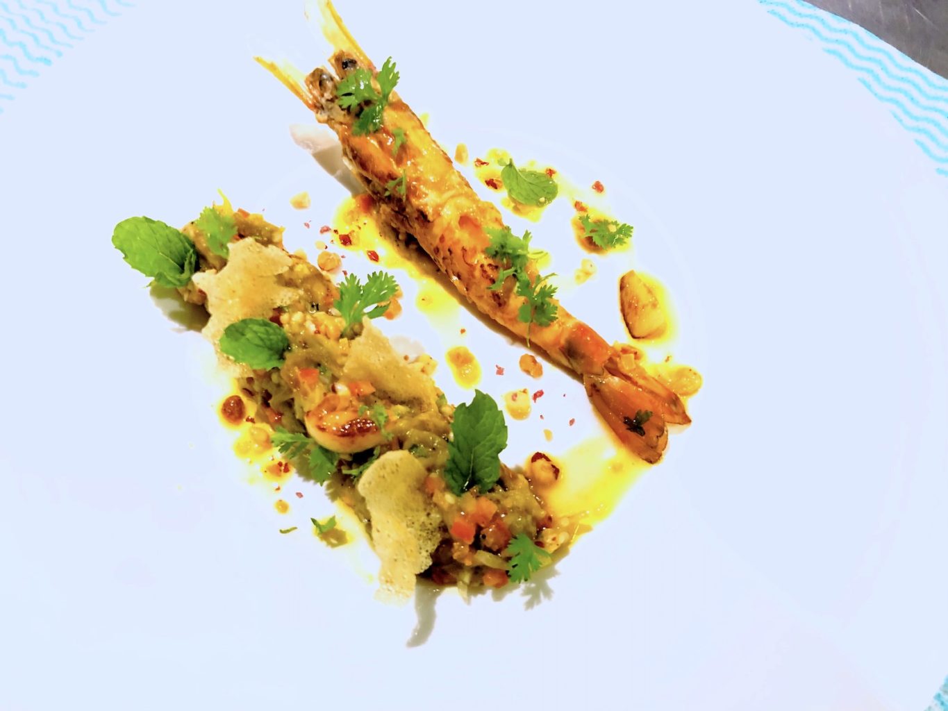 Chef’s Favourite Charcoal Grilled Eggplant & Lemon Prawn MYANMORE