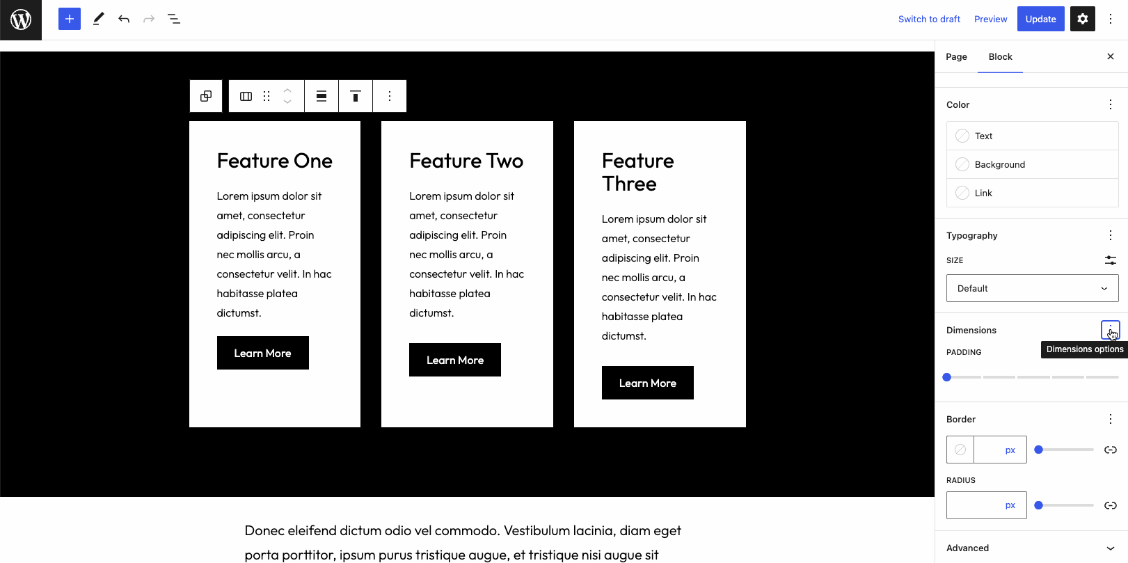 Exploring Block Layout, Alignment, and Dimensions in WordPress