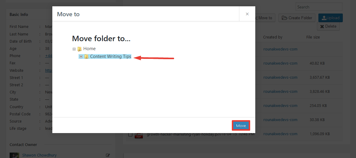 Document Manager For CRM