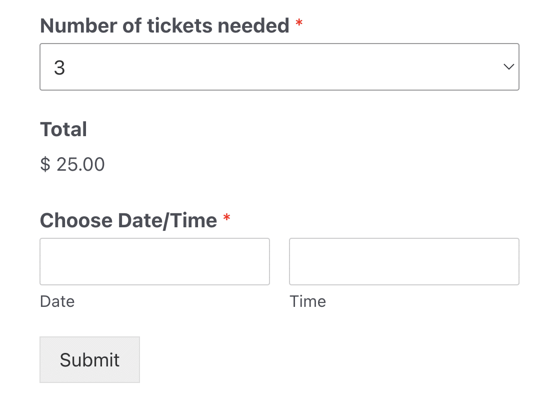 Event Booking Form Template Word