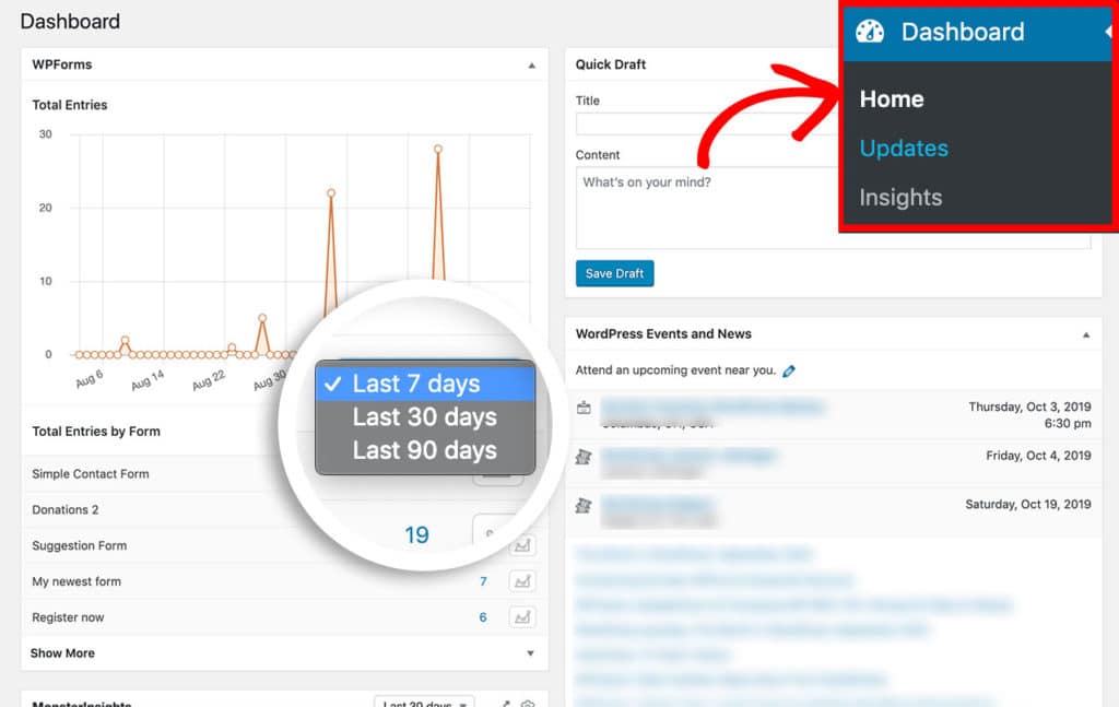 How to Customize Date Ranges for the Dashboard Widget