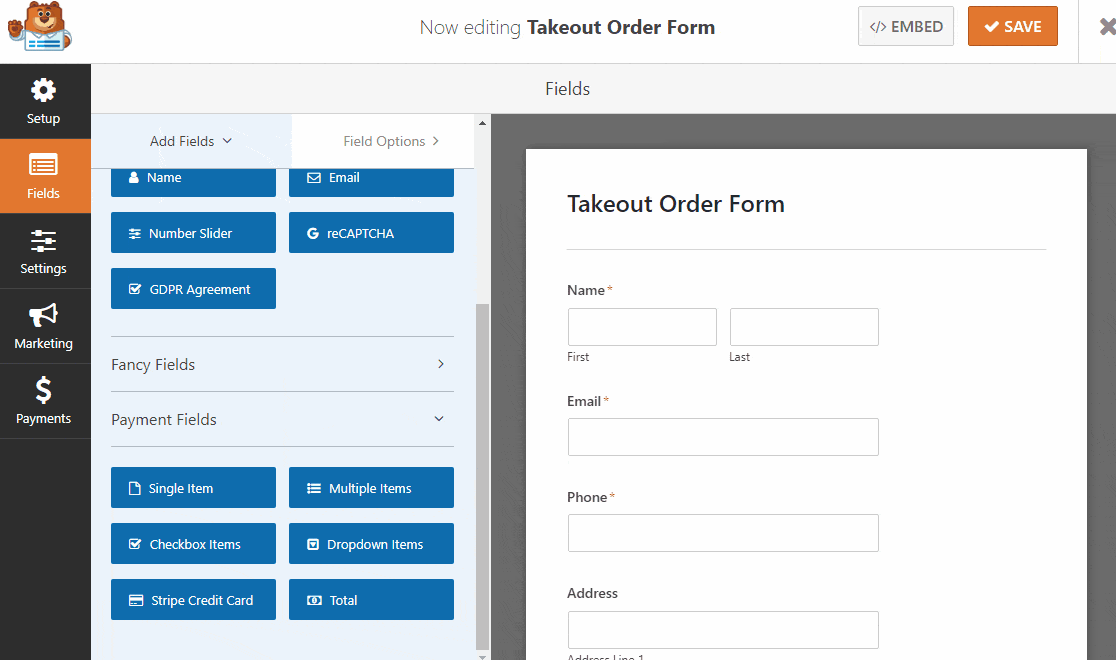 How to Create a Restaurant Online Order Form with WordPress