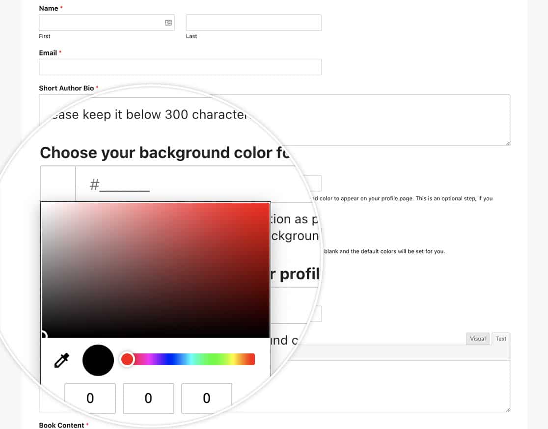 How to Add a Color Picker to Your Form