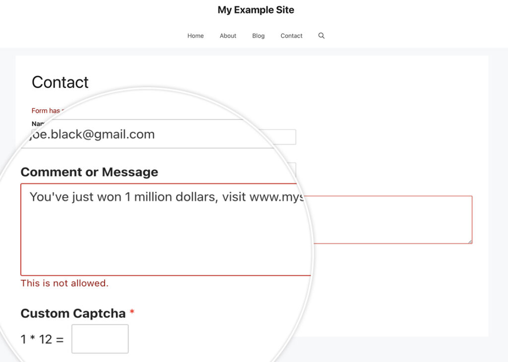 How to Block Domains From Your Text Fields