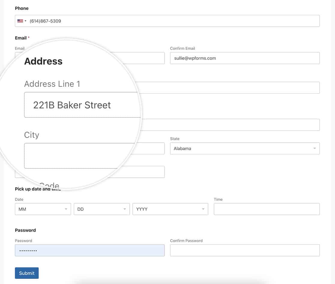 How to Position Sublabels Above Form Fields