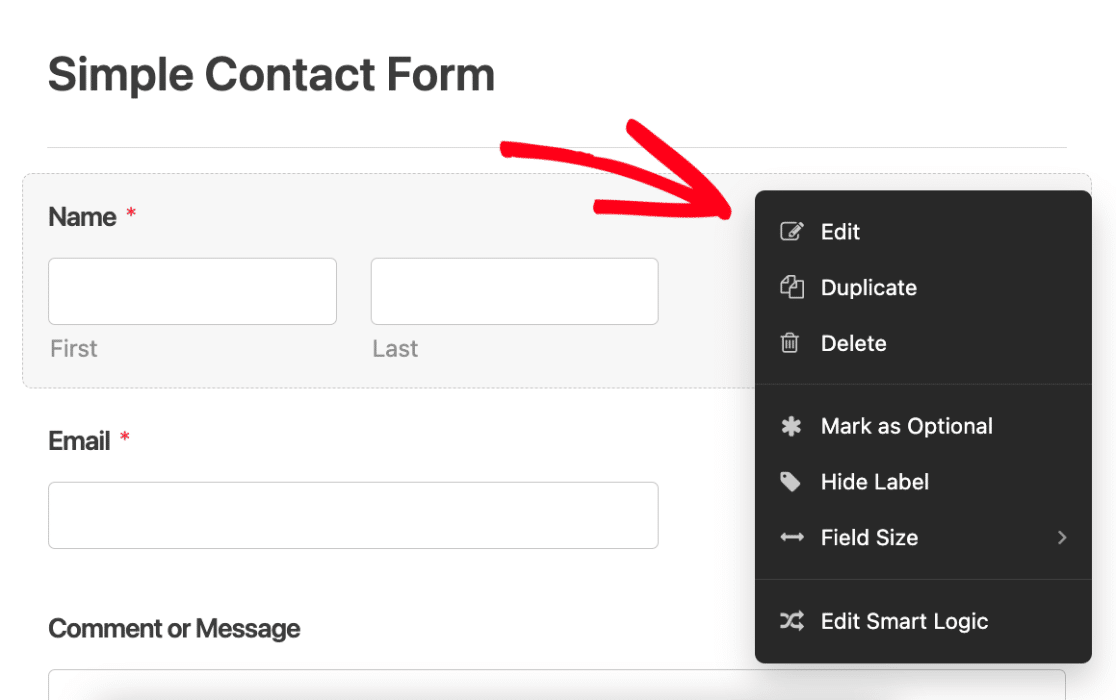 Using the RightClick Menu