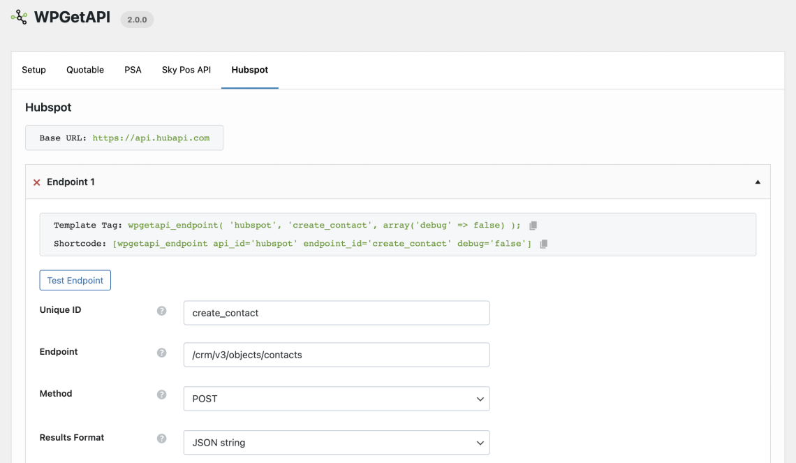 WPForms to API WPGetAPI