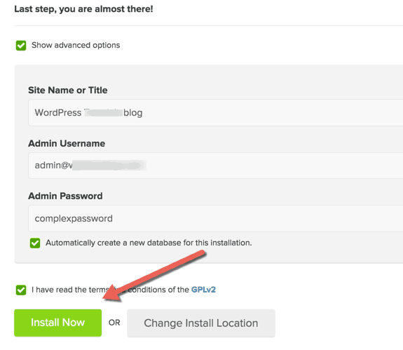 WordPress Install Without Automatic Database Creation Bluehost