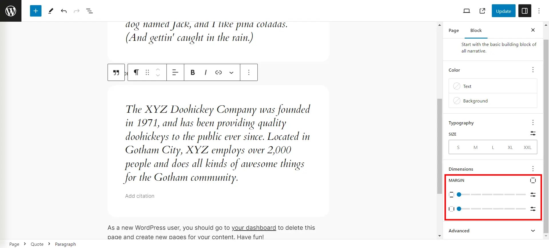 How to Change Margins in WordPress?