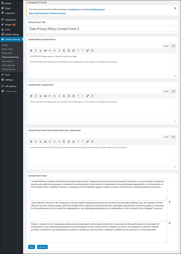3.0 Consent Form - WP-HR Manager
