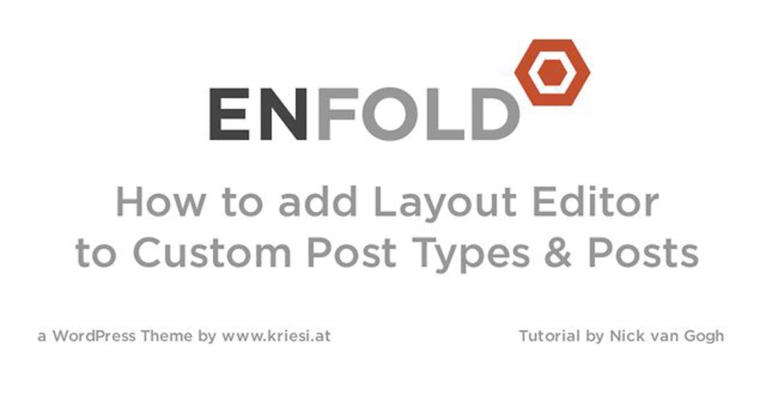 Enfold Theme Tutorial Adding Layout Builder to Custom Post Types and