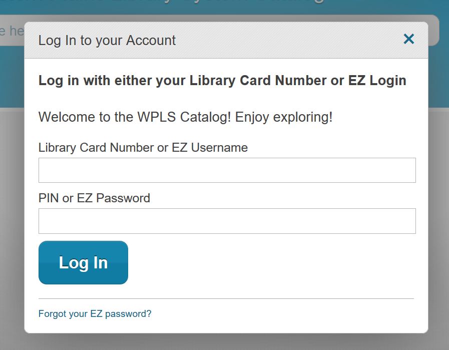 » How do I log in to my library account online?