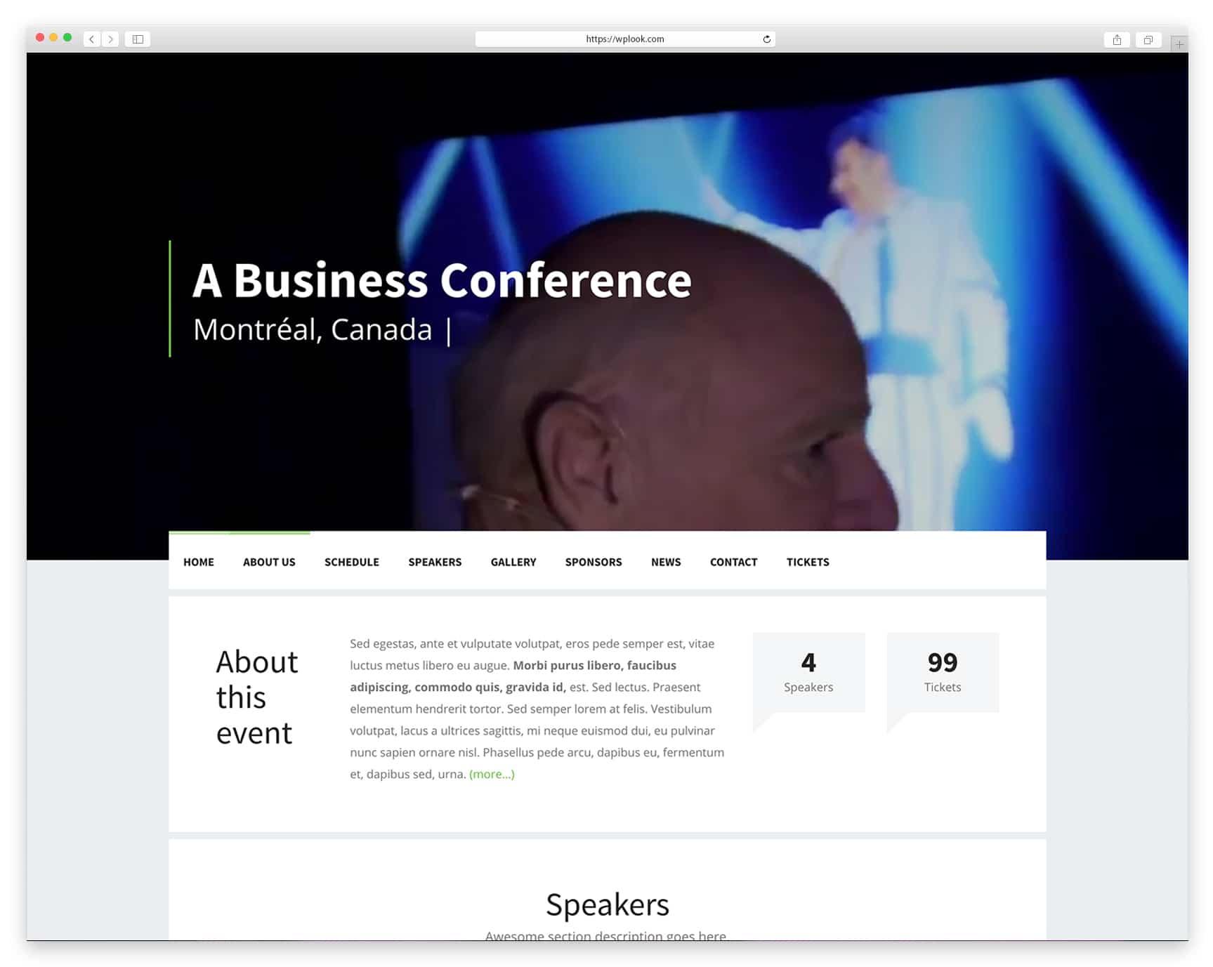 Best WordPress Conference Themes WPlook Themes