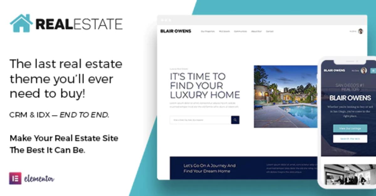 WP Real Estate Theme 3.4.5 Tema de WordPress para Bienes Raices.