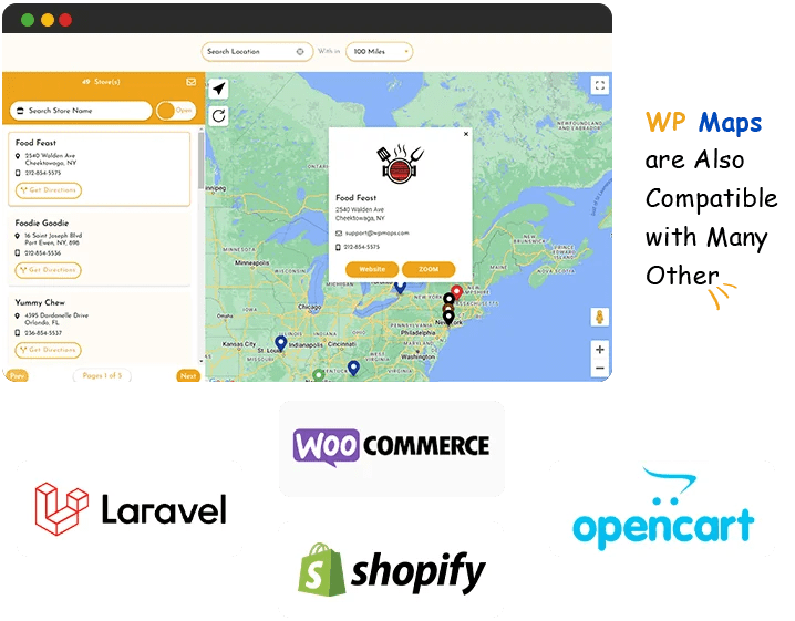 OpenCart Store Locator WP Maps