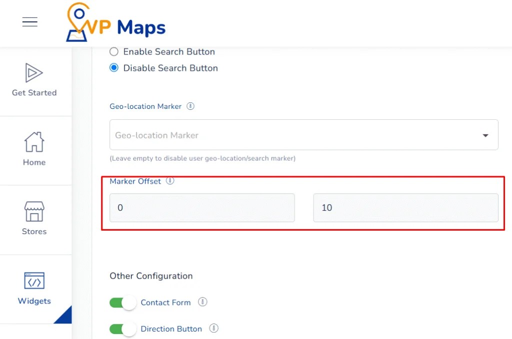 Marker Offset WP Maps