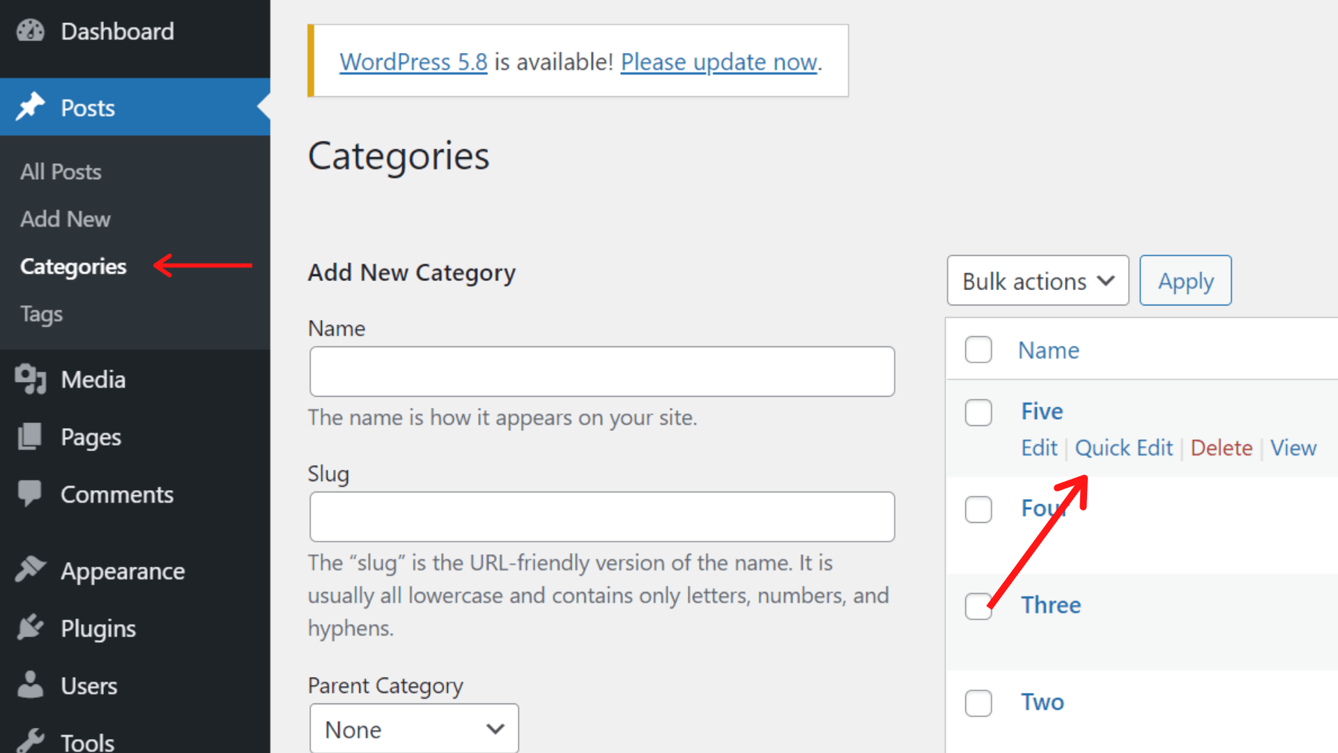 How to Edit Categories in WordPress WP Marks