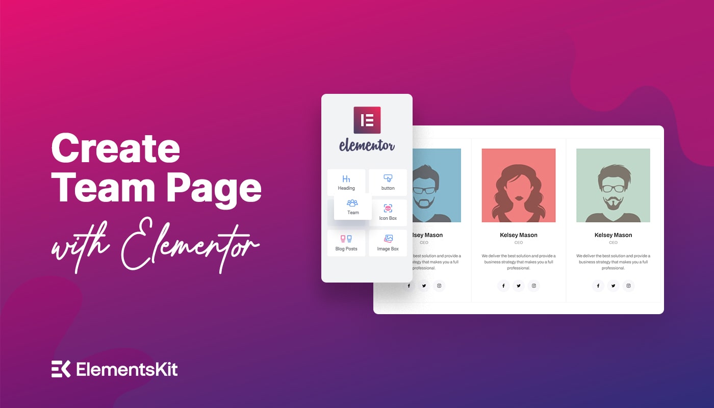 How to Create Team Member Section with Elementor (Free Method)