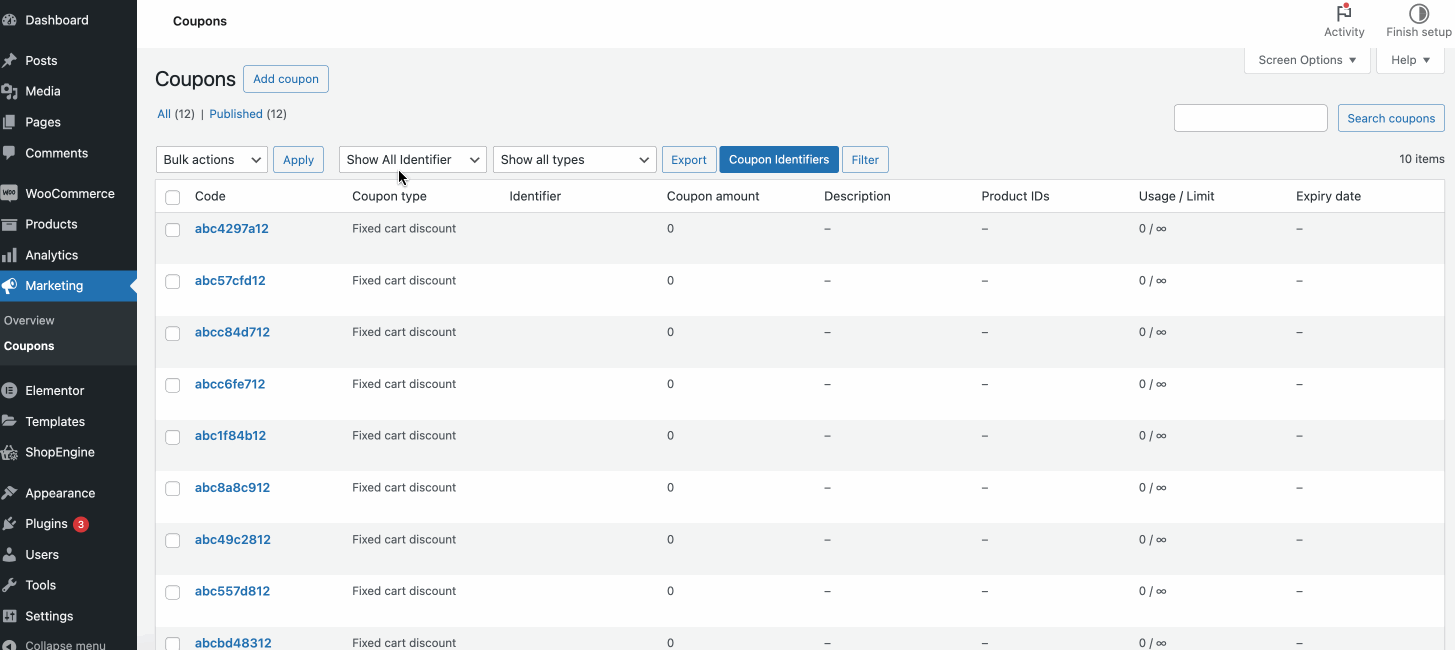 Comment créer un coupon avancé