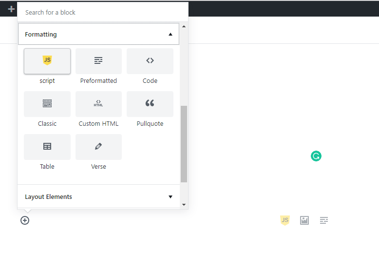 Insert Inline JavaScript With Gutenberg Inline JS Block WP Missing