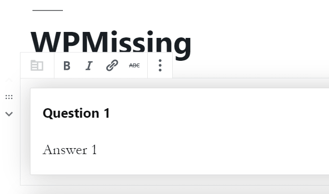 If editor is still not visible switch back to the original theme, then go to dashboard > updates and reinstall your wordpress version and check . Minimal FAQ Accordion Block For Gutenberg Editor | WP Missing