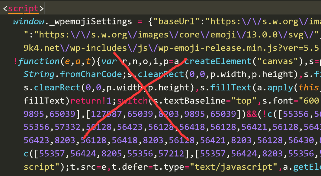 Remove Emoji JavaScript And CSS In WordPress WP Missing
