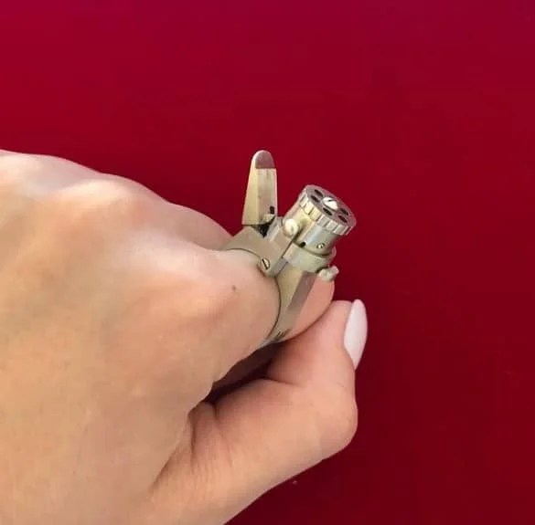 Ring Gun Revolver — 2mm Metal Pinfire 6shot Cylinder Gun