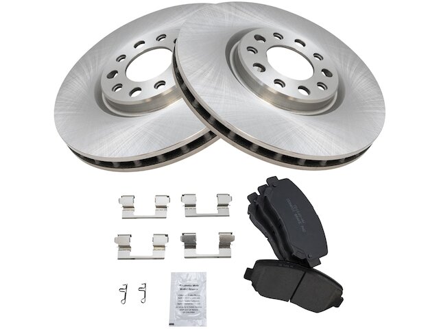Front TRQ Brake Pad and Rotor Kit fits Dodge Dart 20132016 18XJGF eBay