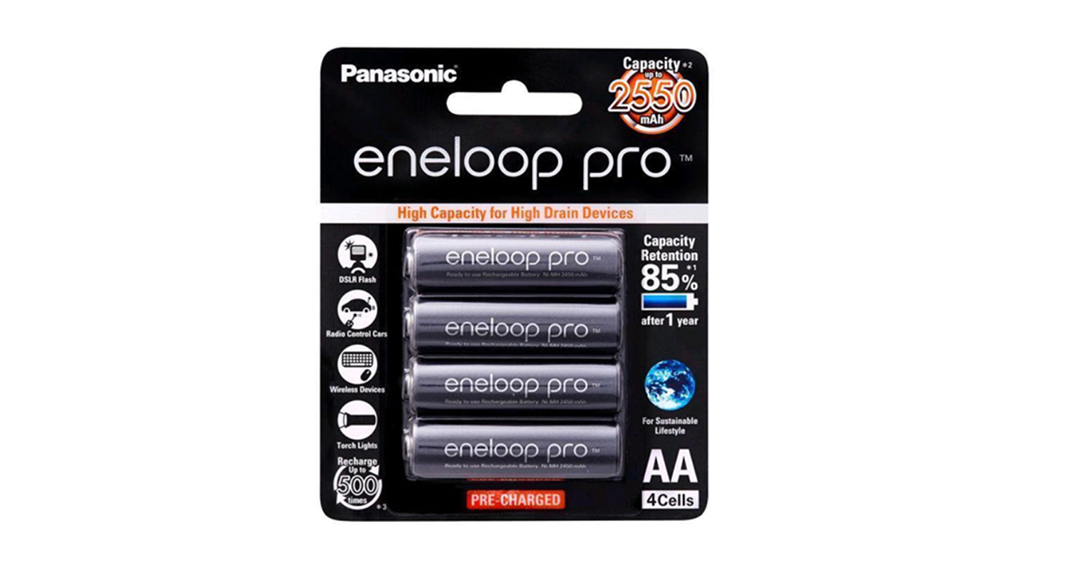 PANASONIC ENELOOP PRO AA BATTERY 4PACK Wellington Photographic Supplies