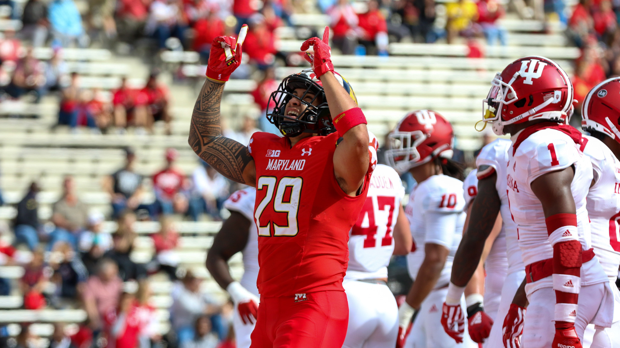 Maryland football snaps three game losing streak, beats Indiana, 3835