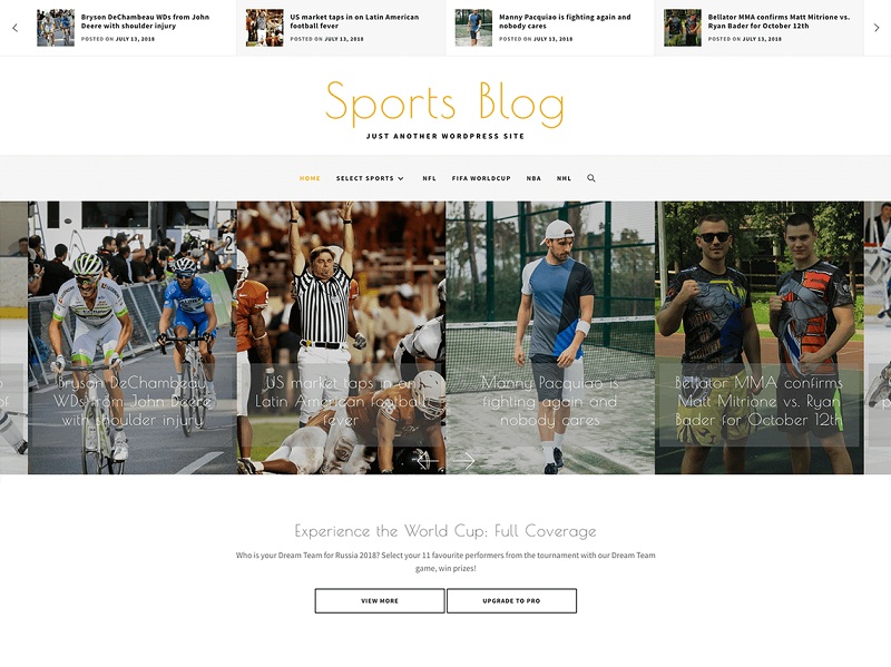 Best Free Sports WordPress Themes Of 2024