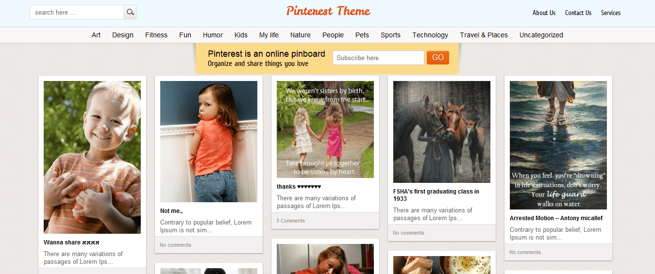 3 Themes That Enable You To Create a site like Pinterest